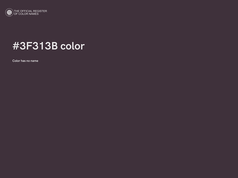 #3F313B color image