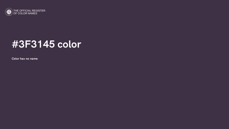 #3F3145 color image