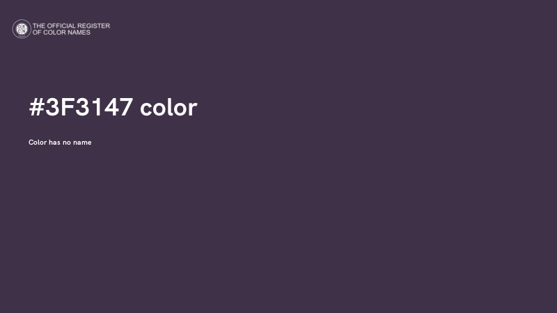 #3F3147 color image