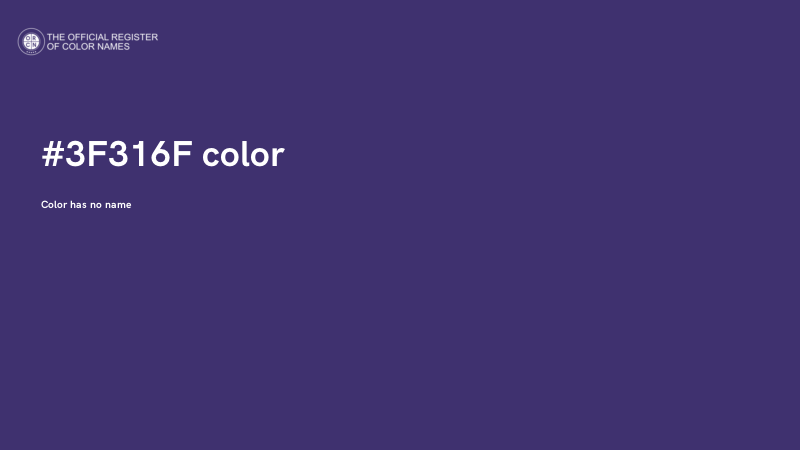 #3F316F color image
