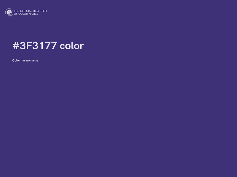 #3F3177 color image