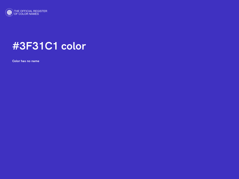 #3F31C1 color image