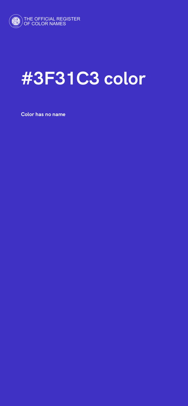 #3F31C3 color image