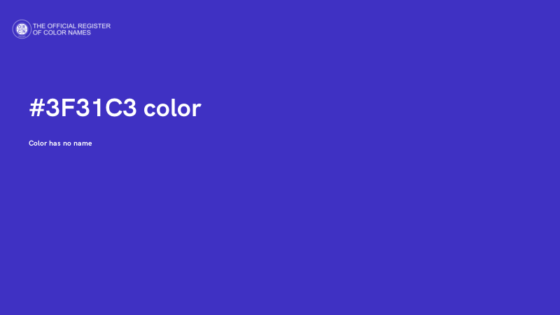 #3F31C3 color image