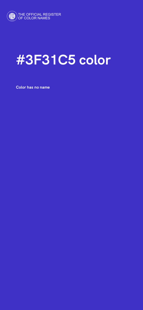 #3F31C5 color image