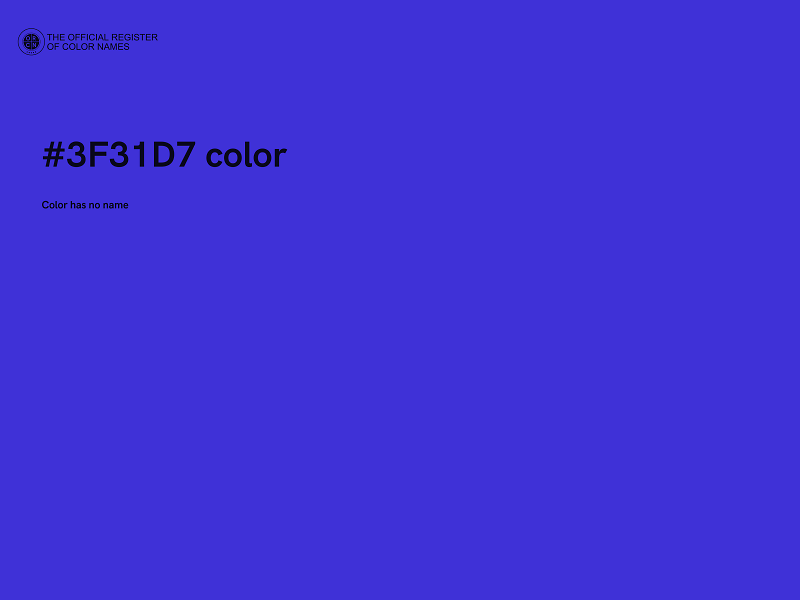 #3F31D7 color image