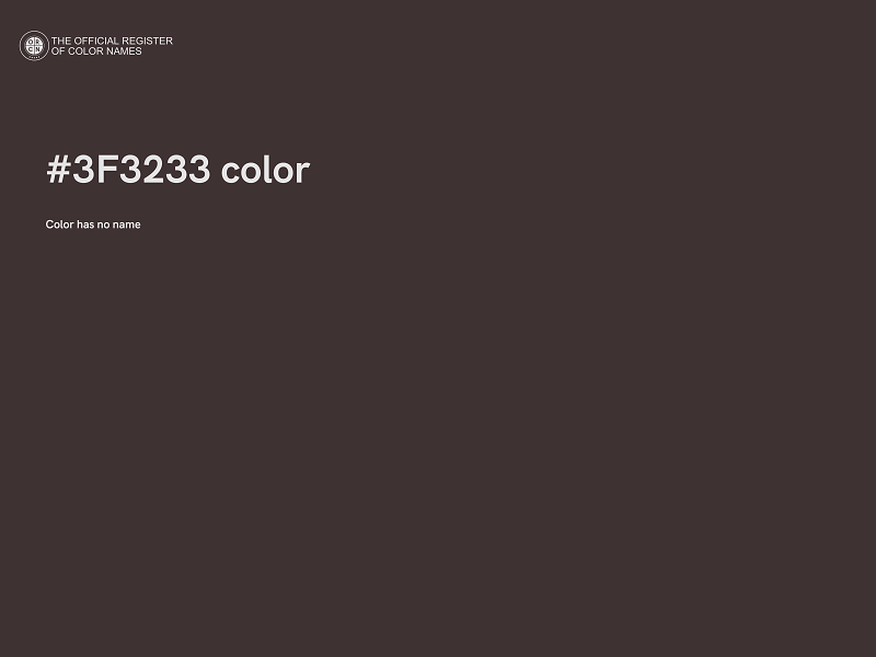 #3F3233 color image