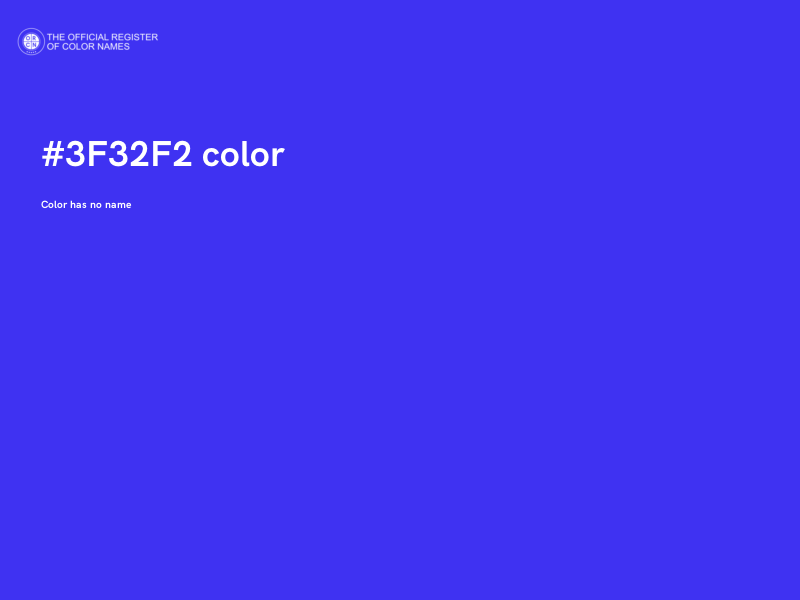 #3F32F2 color image
