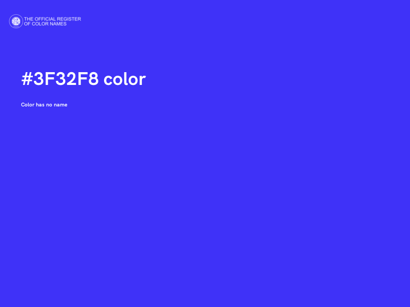 #3F32F8 color image