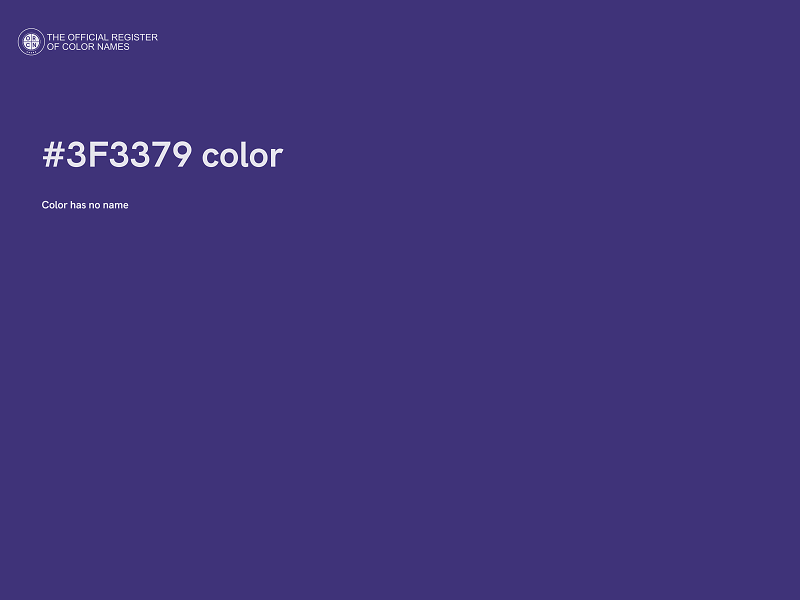 #3F3379 color image
