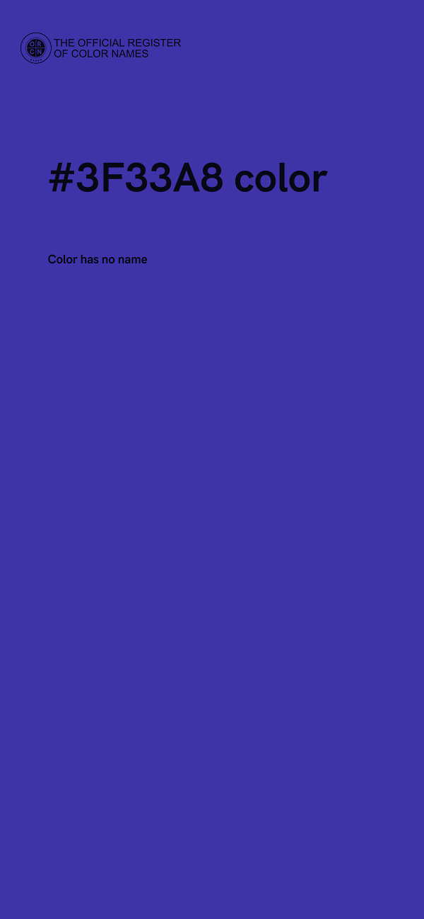 #3F33A8 color image