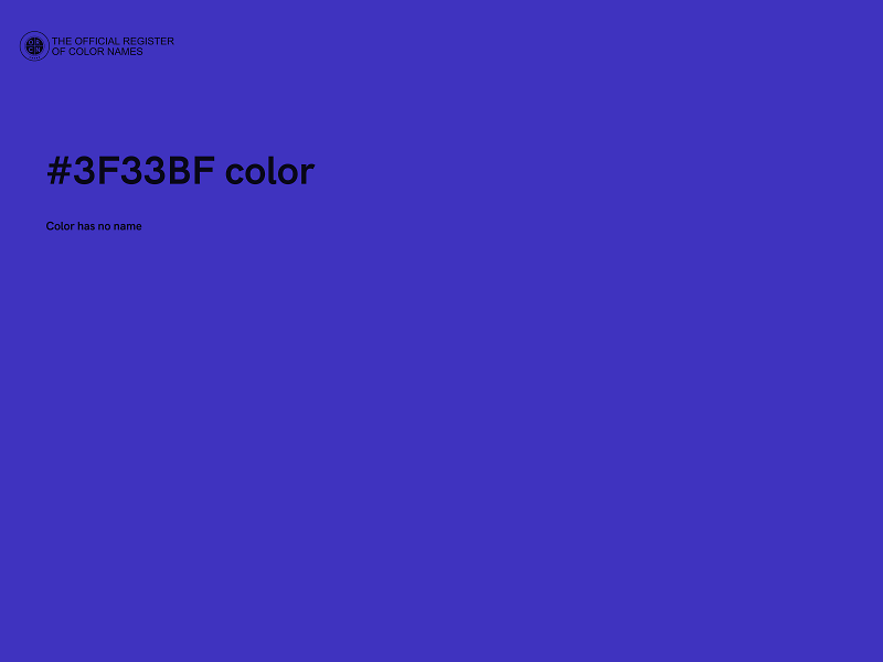 #3F33BF color image