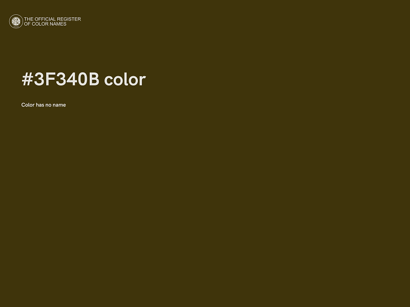 #3F340B color image