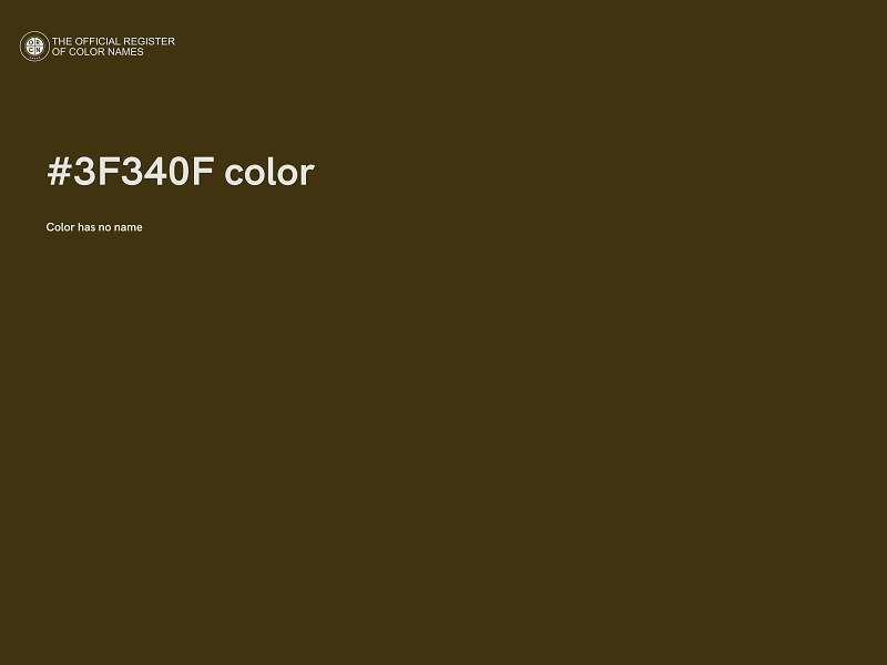 #3F340F color image