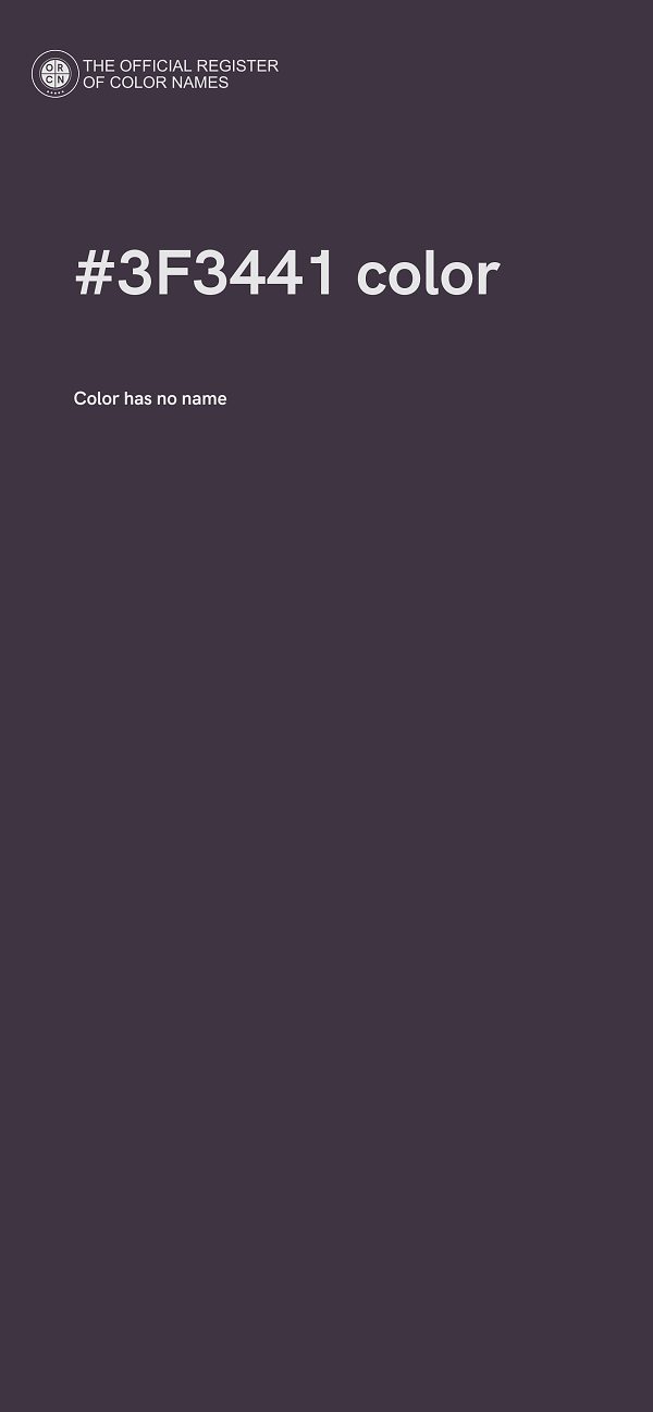 #3F3441 color image