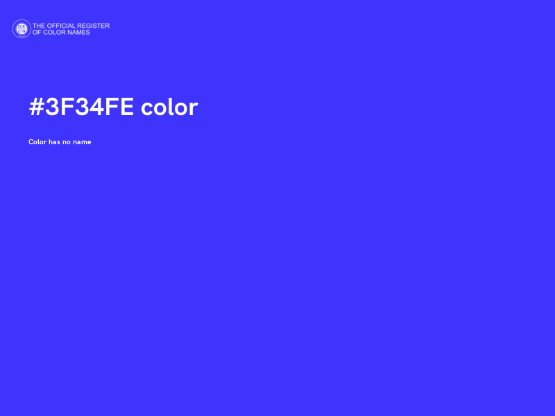 #3F34FE color image
