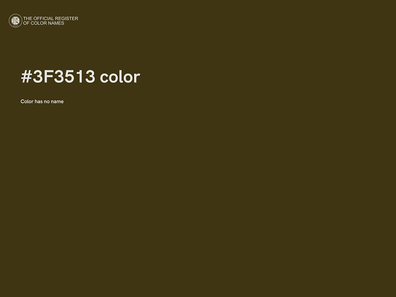 #3F3513 color image