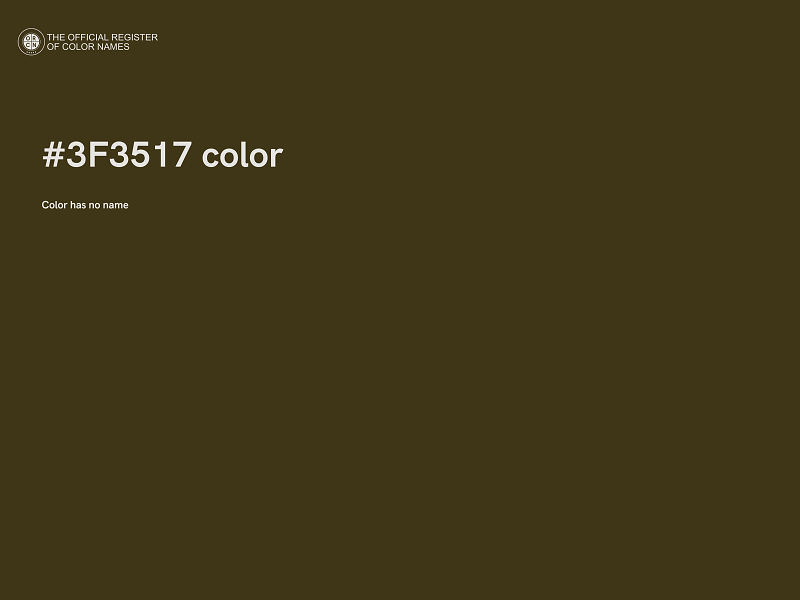 #3F3517 color image