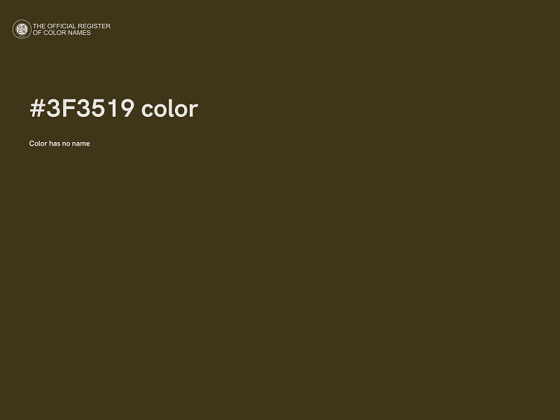 #3F3519 color image