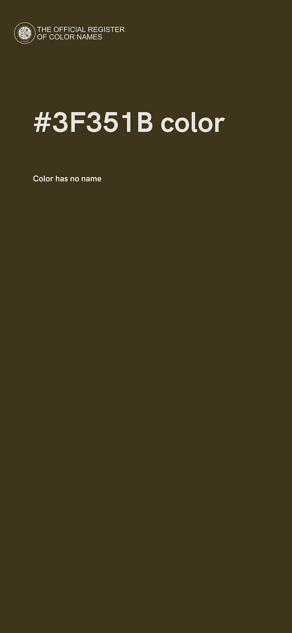 #3F351B color image