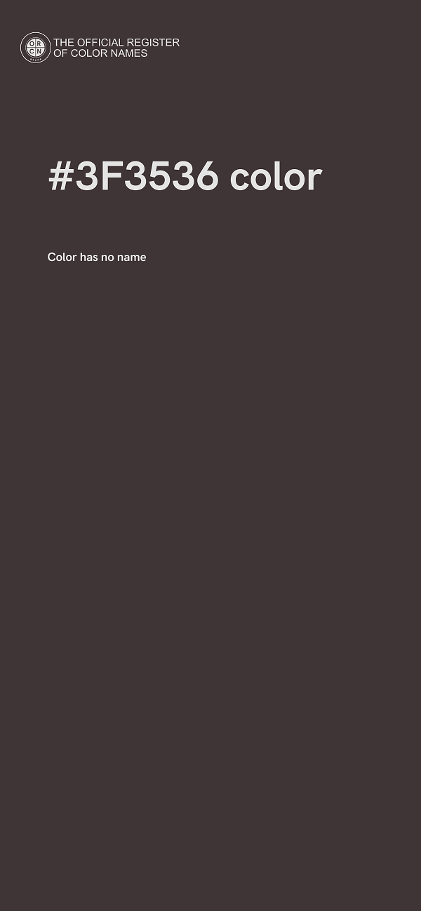 #3F3536 color image
