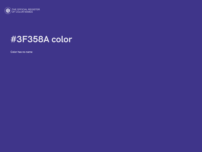 #3F358A color image