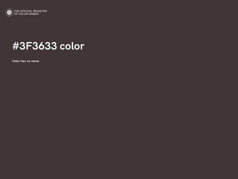 #3F3633 color image