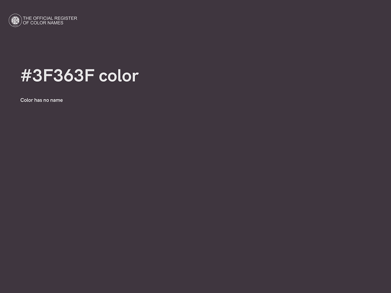 #3F363F color image