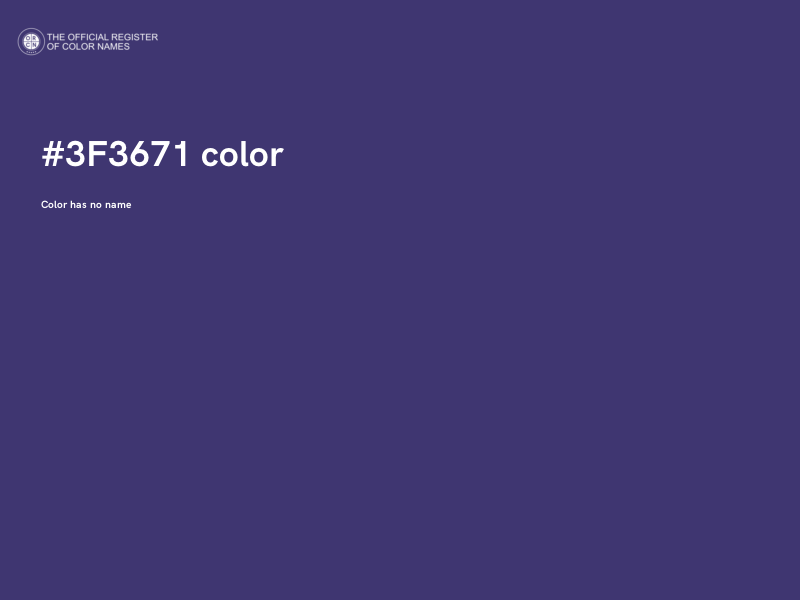 #3F3671 color image
