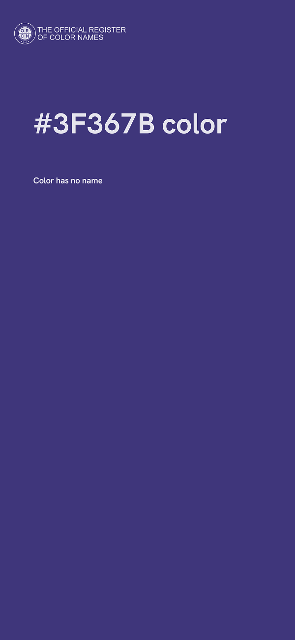 #3F367B color image