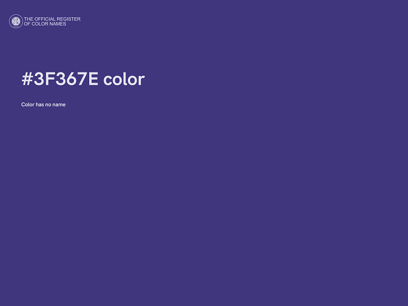 #3F367E color image