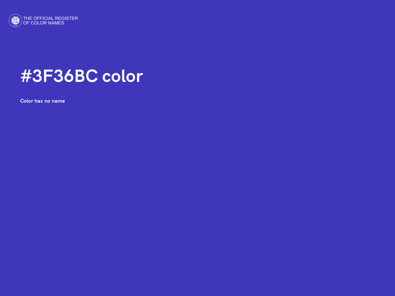 #3F36BC color image