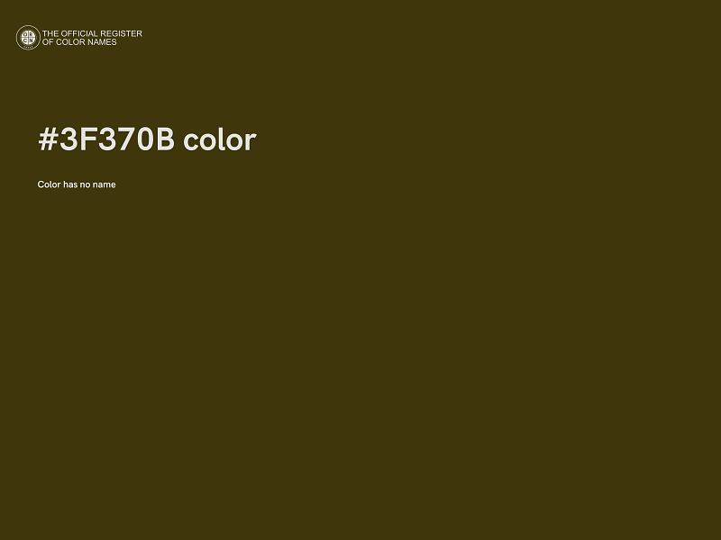 #3F370B color image