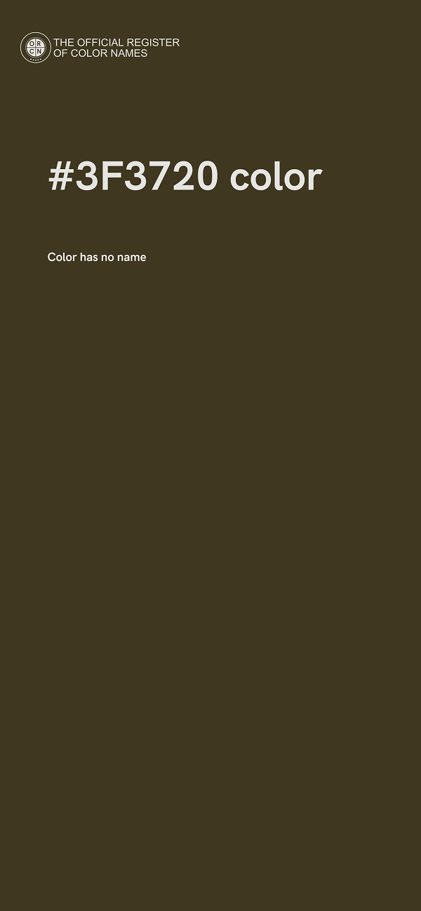 #3F3720 color image
