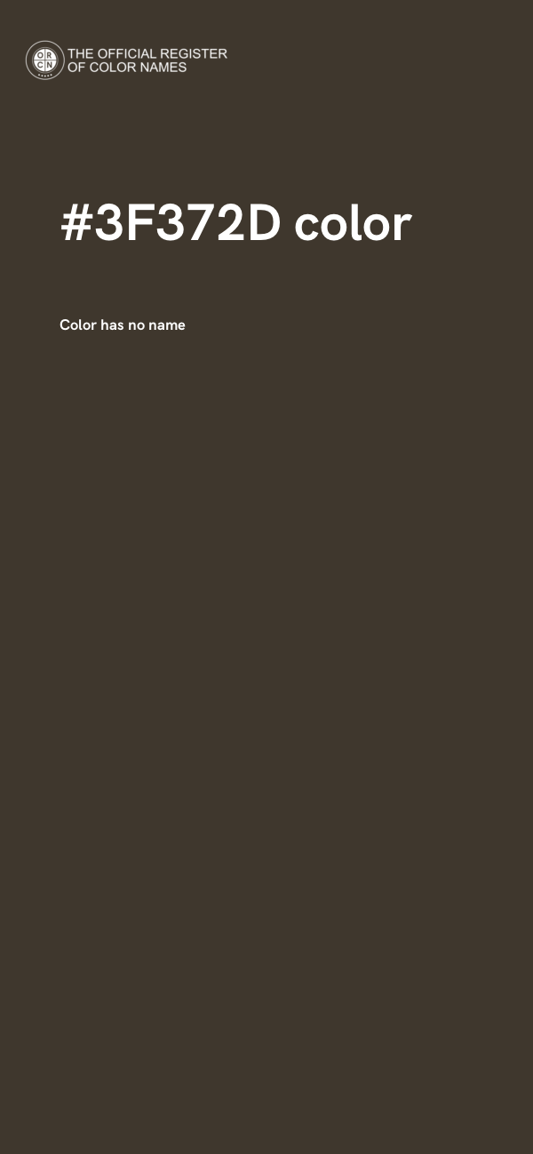 #3F372D color image