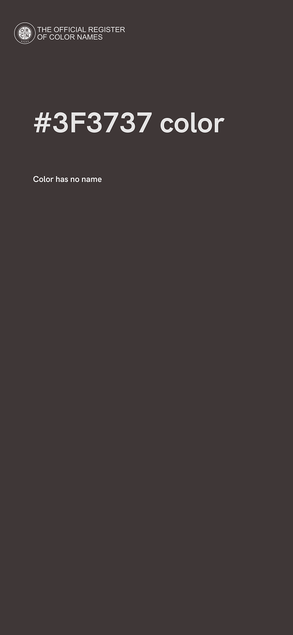 #3F3737 color image