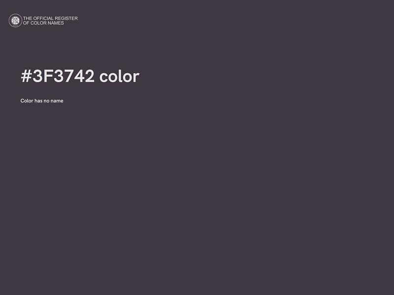 #3F3742 color image