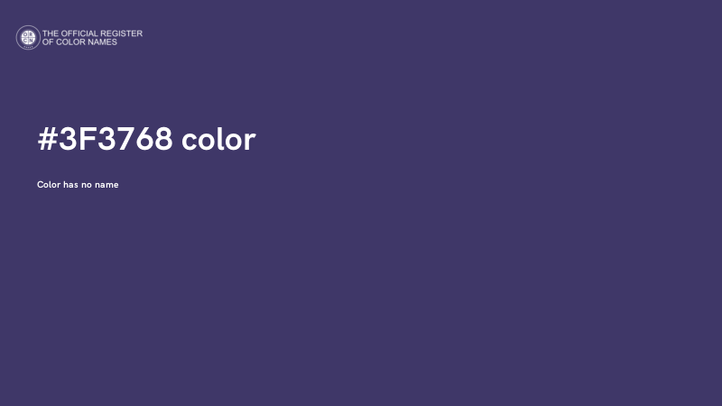 #3F3768 color image