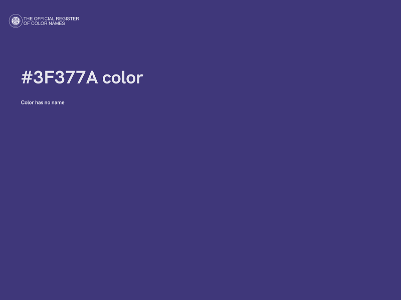#3F377A color image
