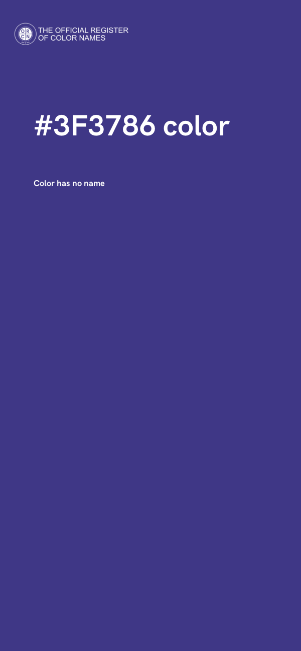 #3F3786 color image