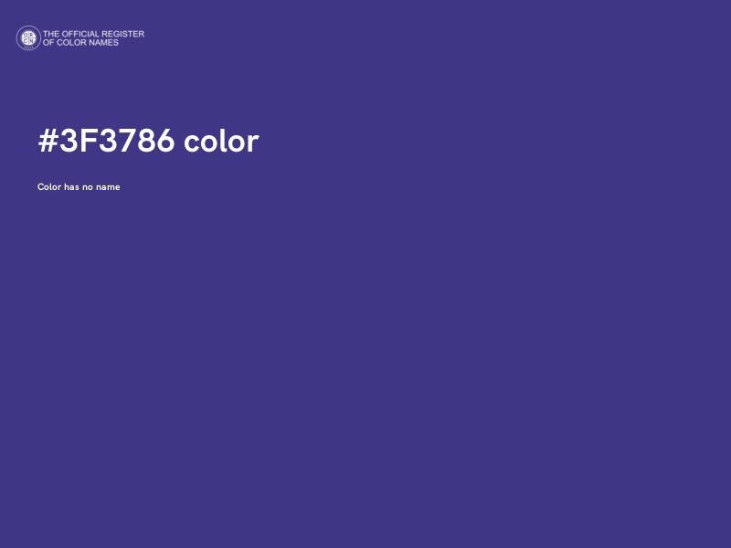 #3F3786 color image
