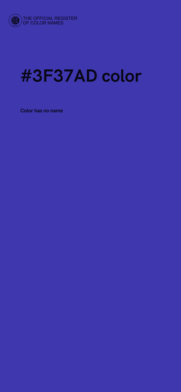 #3F37AD color image