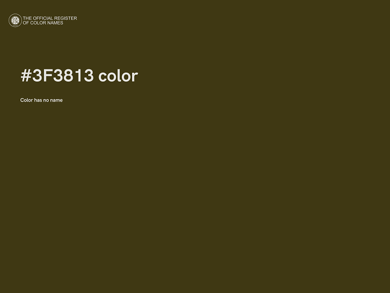 #3F3813 color image