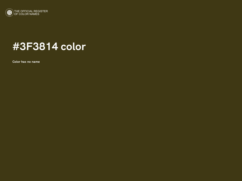 #3F3814 color image