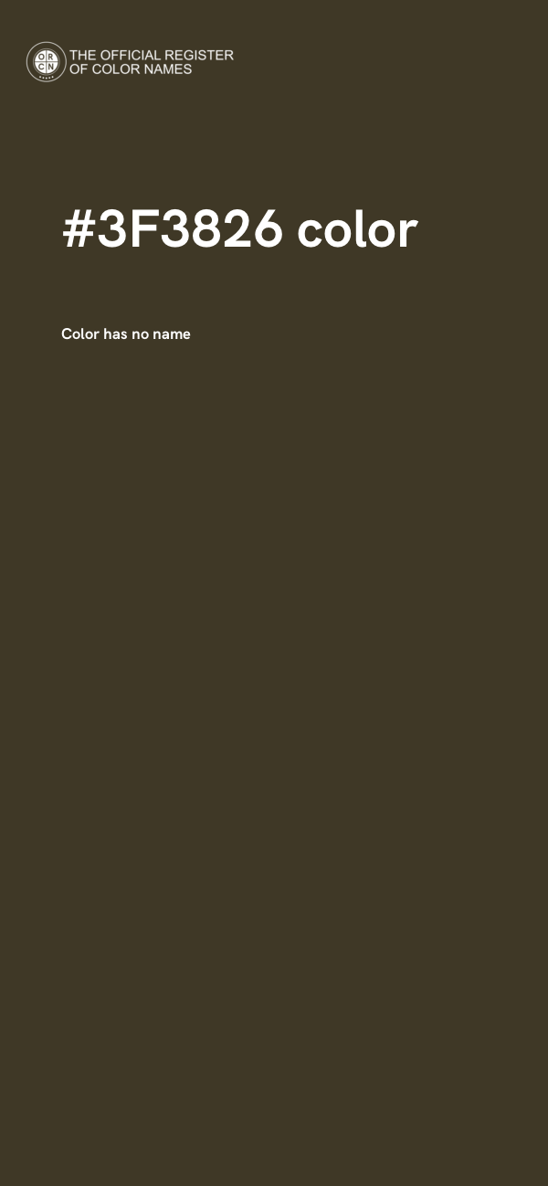 #3F3826 color image