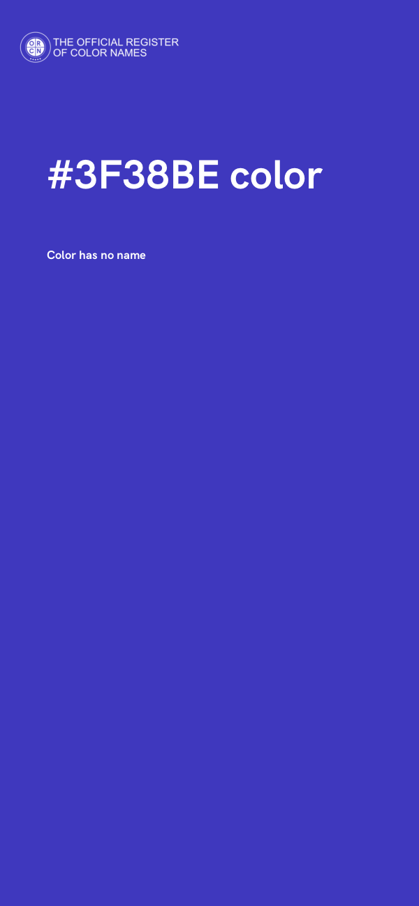 #3F38BE color image