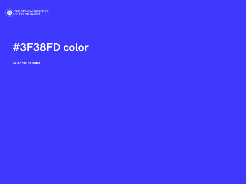 #3F38FD color image