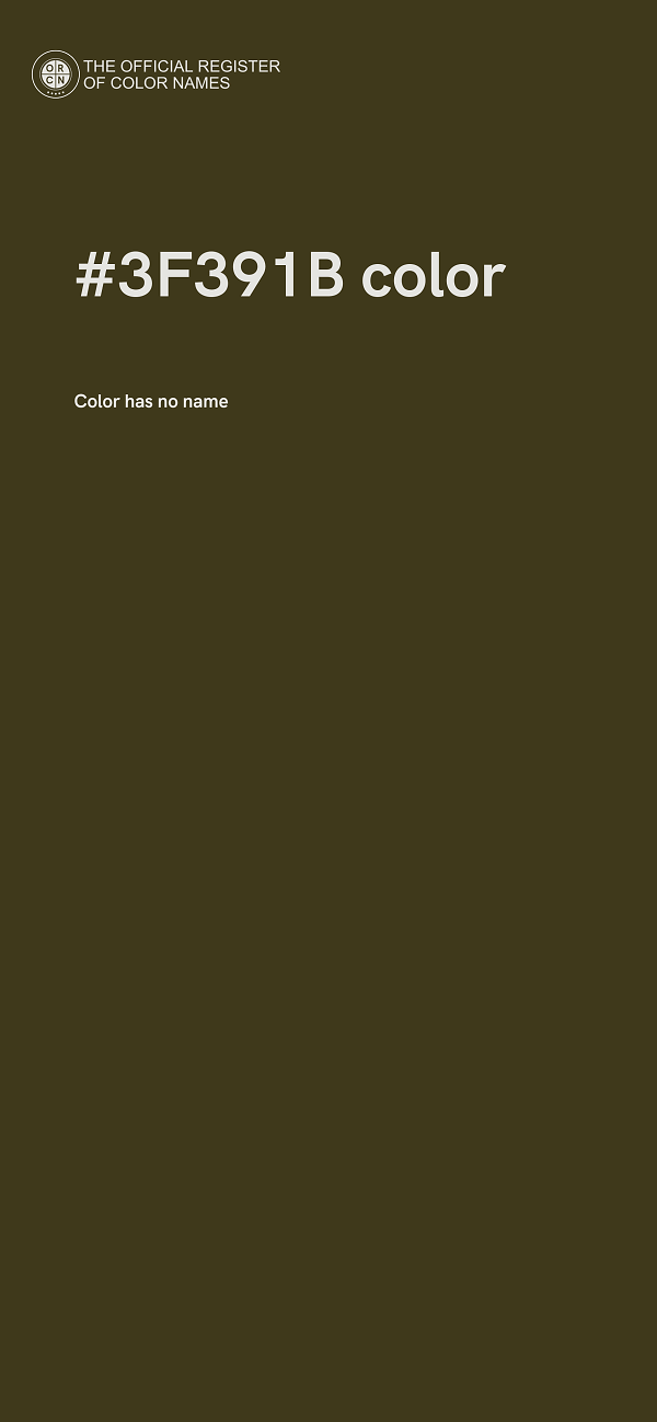#3F391B color image