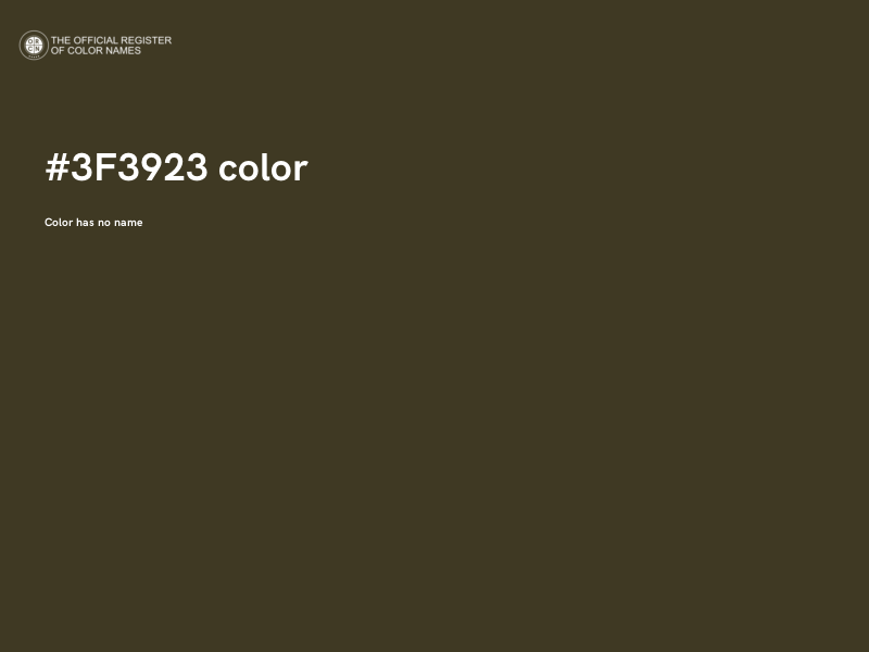 #3F3923 color image