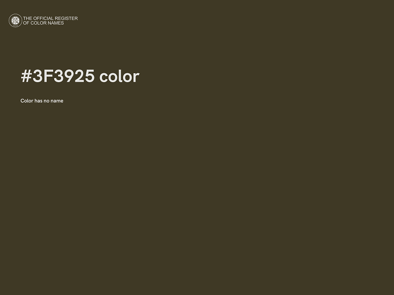 #3F3925 color image